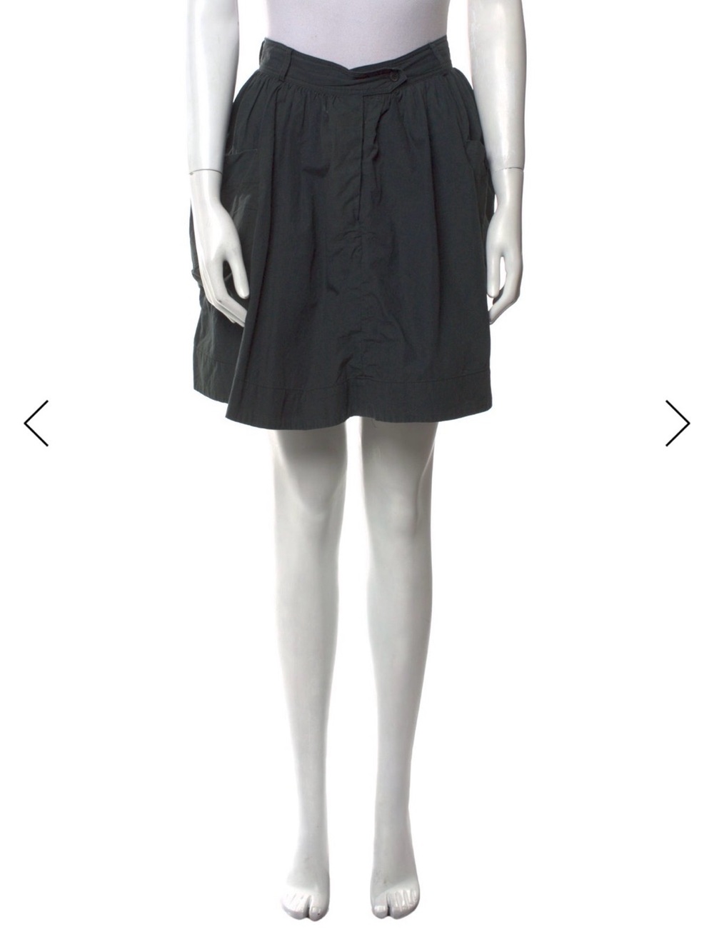 A piece apart pleated accent min skirt